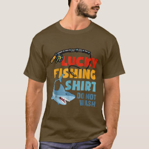 Glückliche Fischerei nicht abwaschen T-Shirt
