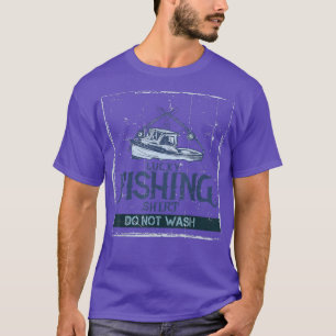Glückliche Fischerei nicht waschen lustiges Vintag T-Shirt