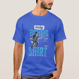 Glückliche Fischerei nicht waschen, Vintages Funny T-Shirt