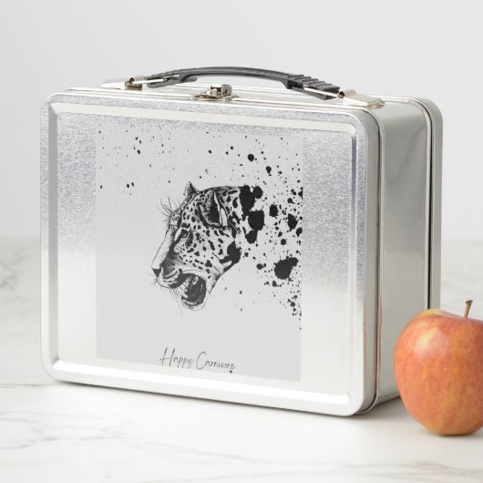 Glückliche Fleischfresser-Lunchbox Metall Brotdose (Beispiel)