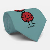 Glückliche Fleischklöschen Krawatte (Gerollt)