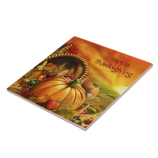 Glückliche Fliese des Erntedank-2A (Seite)