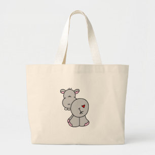 Glückliche Flusspferd-T-Shirts und Geschenke Jumbo Stoffbeutel