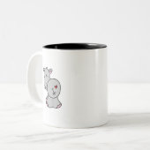 Glückliche Flusspferd-T-Shirts und Geschenke Zweifarbige Tasse (Vorderseite Links)