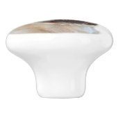 Glückliche französische Bulldogge Keramikknauf (Seitenansicht)