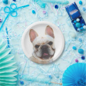 Glückliche französische Bulldogge Pappteller (Party)