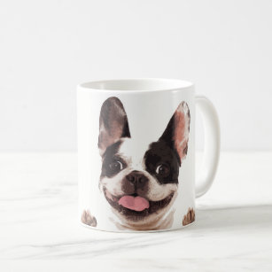 Glückliche französische Bulldoggen-Kaffee-Tasse Kaffeetasse