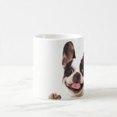 Glückliche französische Bulldoggen-Kaffee-Tasse Kaffeetasse (Mittel)