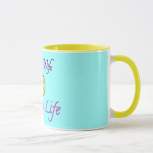 Glückliche Frau Glückliches Leben Gesicht Tasse