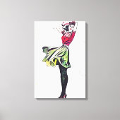 Glückliche Frau Leinwanddruck (Vorderseite)