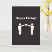 Glückliche Freitag-Gruß-Karte Karte (Gelbe Blume)