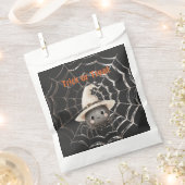 Glückliche freundliche Spinne auf Web Halloween Geschenktütchen (Ausgeschnitten)