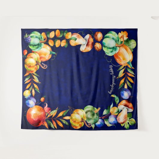 Glückliche Friendsgiving Wandteppich (Vorderseite (Horizontal))