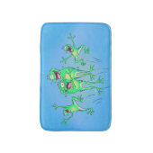 Glückliche Frosch-Badezimmer-Wolldecke Badematte (Vorderseite Vertikal)