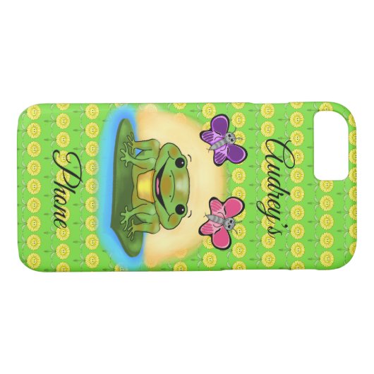 Glückliche Frosch-Handy-Abdeckung Case-Mate iPhone Hülle (Rückseite (Horizontal))