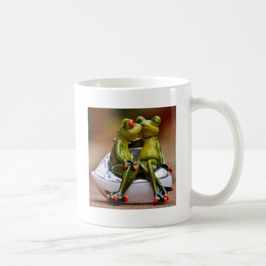 Glückliche Frösche Kaffeetasse (Rechts)