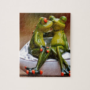 Glückliche Frösche Puzzle
