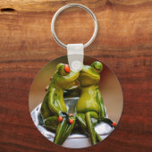Glückliche Frösche Schlüsselanhänger (Vorderseite)