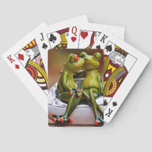 Glückliche Frösche Spielkarten