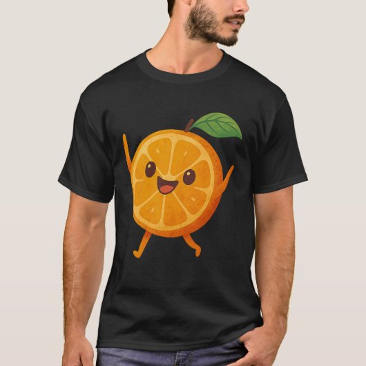 Glückliche Frucht Zitrus Fröhliche Fruchtesserin S T-Shirt (Vorderseite)