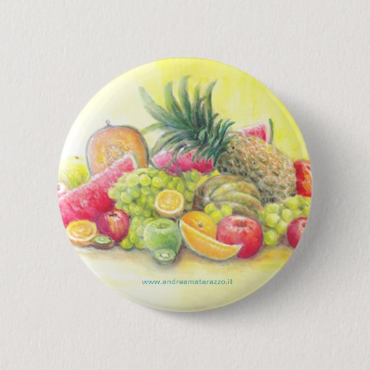 Glückliche Früchte Button (Vorderseite)