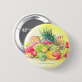 Glückliche Früchte Button (Vorne & Hinten)