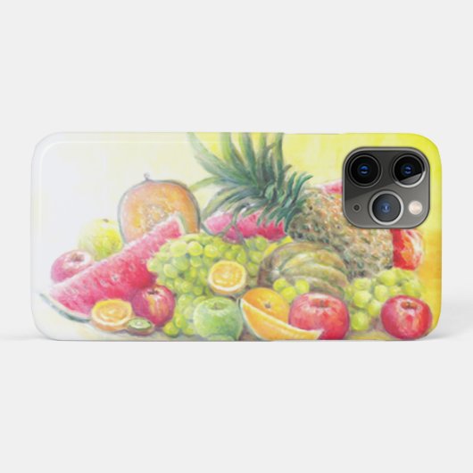 Glückliche Früchte Case-Mate iPhone Hülle (Rückseite (Horizontal))