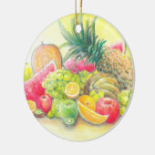 Glückliche Früchte Keramik Ornament (Links)