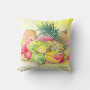Glückliche Früchte Kissen
