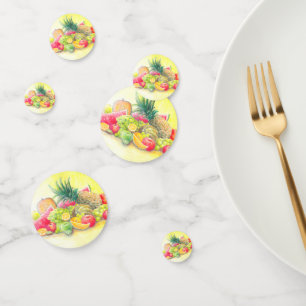 Glückliche Früchte Konfetti