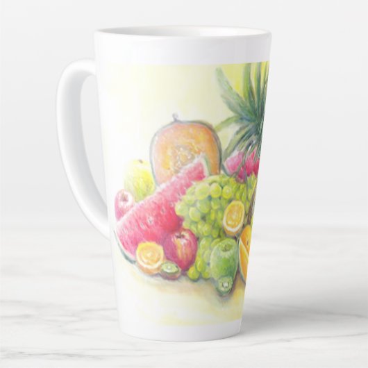 Glückliche Früchte Milchtasse (Linke Ecke)