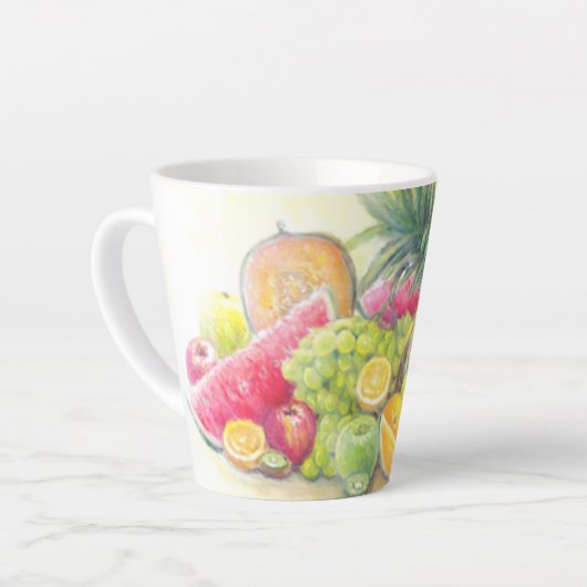 Glückliche Früchte Milchtasse (Linke Ecke)