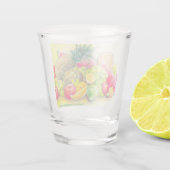 Glückliche Früchte Schnapsglas (Rückseite)