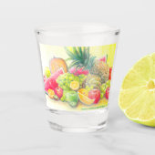 Glückliche Früchte Schnapsglas (Vorderseite)