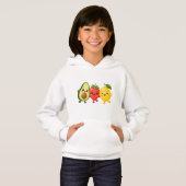 Glückliche Früchtefreunde Hoodie (Vorne ganz)