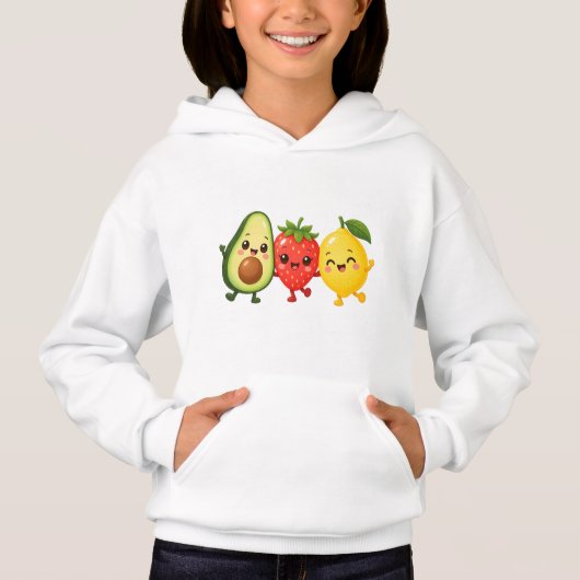 Glückliche Früchtefreunde Hoodie (Vorderseite)