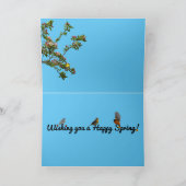 Glückliche Frühlingsgraukarte Karte (Innenseite)