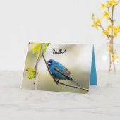 Glückliche Frühlingsgraukarte Karte (Gelbe Blume)