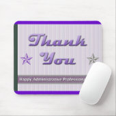 Glückliche Führungskräfte Lila Streifen Mousepad (Mit Mouse)