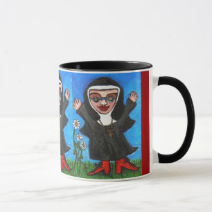 Glückliche Funky Preachin Nonne - Tasse