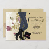 Glückliche Füße Einladungs- Einladung (Vorne/Hinten)