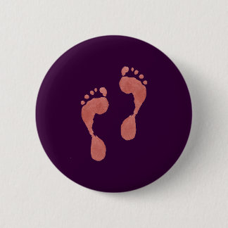 Glückliche Füße Knopf- Button