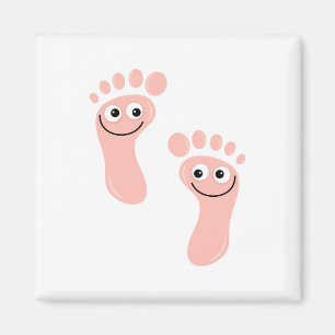 Glückliche Füße Magnet