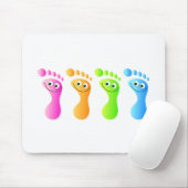 Glückliche Füße Mousepad (Mit Mouse)