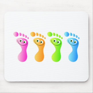 Glückliche Füße Mousepad