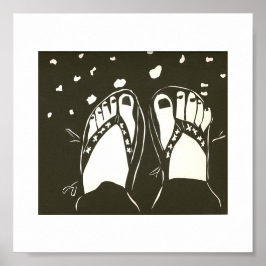 glückliche Füße Poster (Vorne)