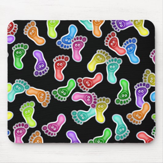 Glückliche Füße Tapeten- Mousepad (Vorne)