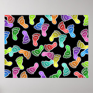 Glückliche Füße Tapeten- Poster