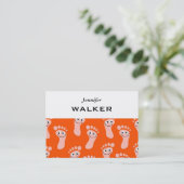 Glückliche Füße Tapeten- Visitenkarte (Stehend Vorderseite)