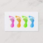 Glückliche Füße Visitenkarte (Rückseite)